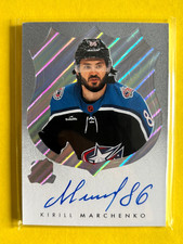 Kirill Marchenko 2022-23 The Cup Logomarks Auto LM-KM Blue Jackets Rookie