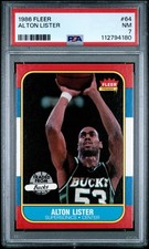 1986 FLEER #64 ALTON LISTER PSA NM 7