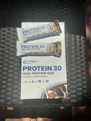 protein riegel 24 stück ironmaxx cookies & cream, über mhd