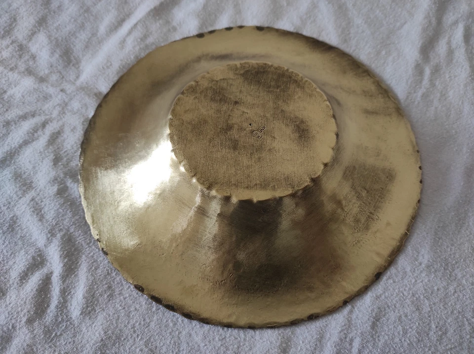 Ancienne Coupelle en laiton 19 cm de diamètre par 2,5 cm de haut - Photo 3/4