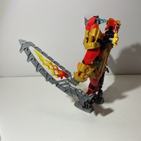 LEGO Bionicle Tahu Master of Fire 70787 Complete Both Masks Skull Spider