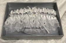 Vintage Two Pack White Lace W/ Sparkle Garters Hortense B. Hewitt, Co. NIB