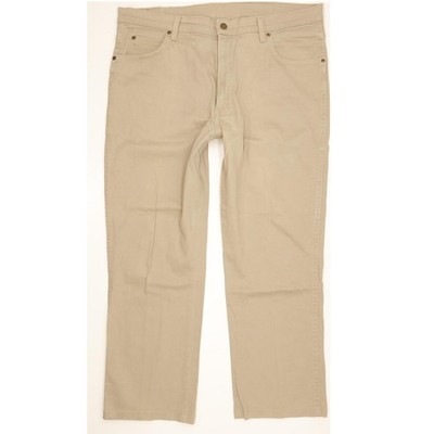 Wrangler Durable Quality  Herren Beige Straight Stretch Jeans W38 L27 (109000)