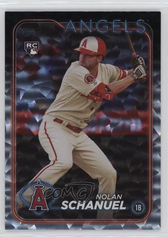 2024 Topps Series 1 Silver Crackle Foil Nolan Schanuel #53 16kt