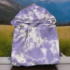 Champion Hoodie Sweatshirt reverse weave women  s purple and white size Small