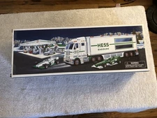 2003 Hess Toy Truck and Racecars New In Original Box