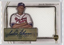 2014 Topps Supreme Scope Relic 10/40 Julio Teheran #SSC-JT Auto 09vk