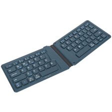 Targus Ergonomic Foldable Bluetooth Keyboard, Split Travel Blue PKF00302US,Black