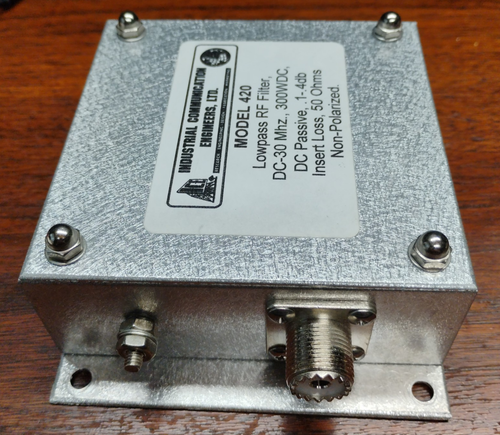 ICE Model 420 Lowpass RF Filter. DC-30 MHz. 300 Watt, 50 Ohms. - Afbeelding 5 van 5