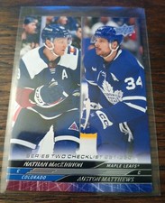 2024-25 Upper Deck Series 2 - Checklist Auston Matthews, Nathan MacKinnon #449