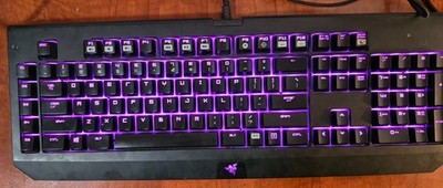 Razer Black Widow Mechanical Gaming KeyBoard RZ03-0122 Multi Color See Desc.