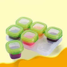 6 Pcs Refrigerator Fresh-keeping Storage Box Baby Food Container