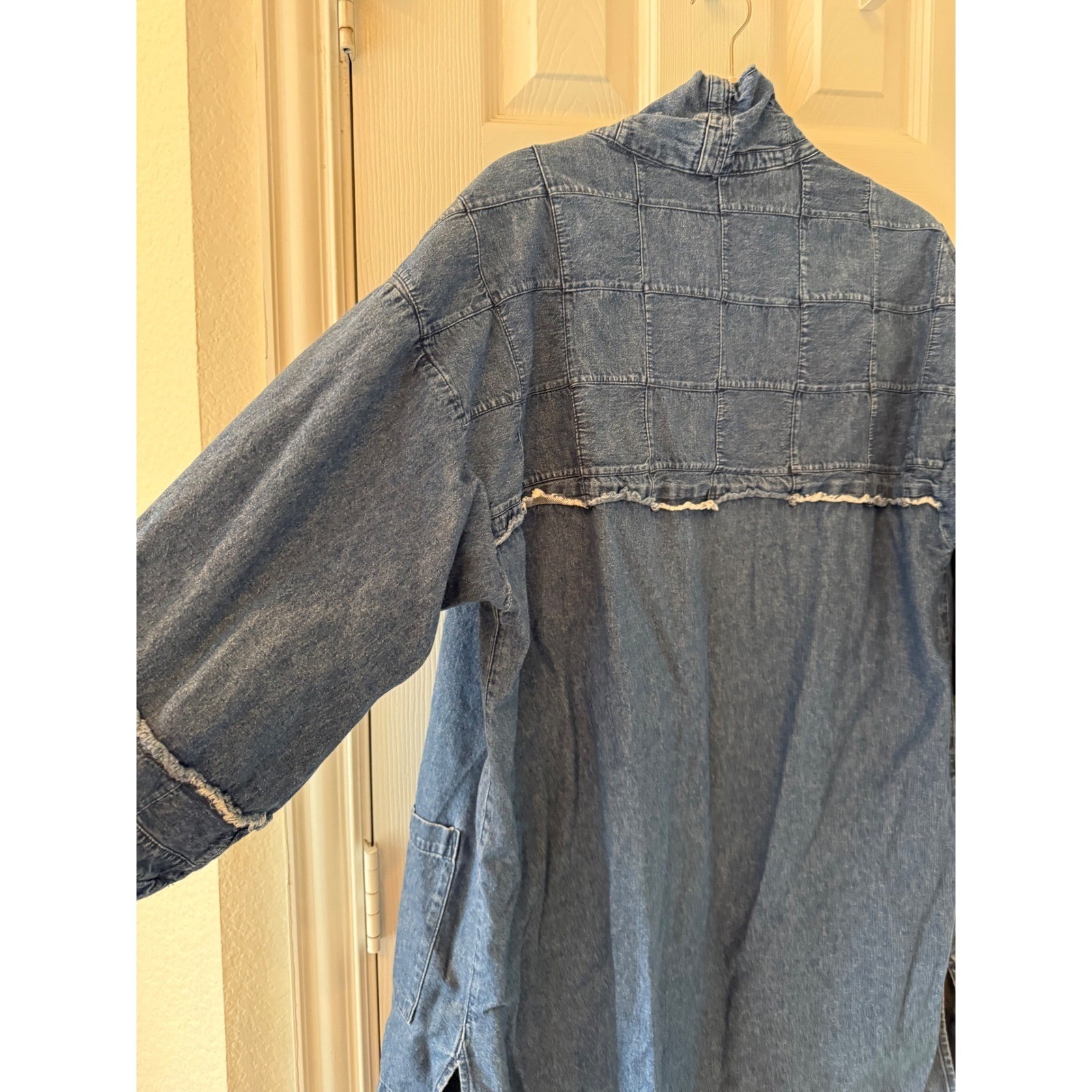 Soft Surroundings Patchwork Denim Open Front Jack… - image 7