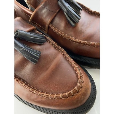 靴 dr.martens adrian tassel loafer Dr. Martens ADRIAN Tassel Loafers UK5 Brown Leather | eBay