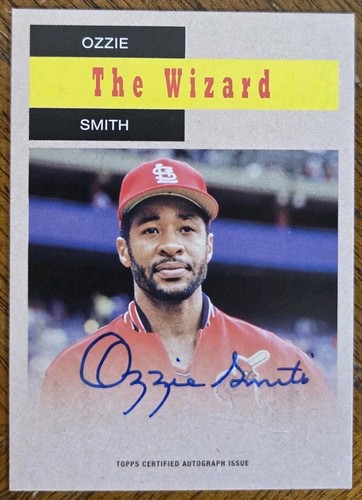 OZZIE SMITH 2024 TOPPS ARCHIVES TV WESTERNS ON CARD AUTO AUTOGRAPH SSP CARD NM