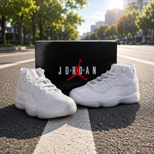 Men's All Size US Comme des Gar ons x Jordan 11 All White 2026 7-12