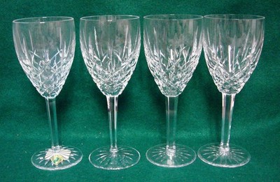 Waterford ARAGLIN Water Goblets SETS OF FOUR More Items Here