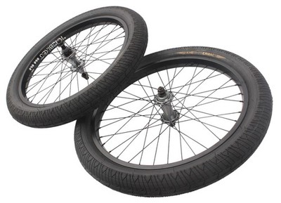 KHE BMX Laufradsatz 20'' mit MAC3 Reifen & Industrielagern   Street/Park