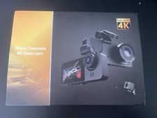 Three Channels 4K Dash Cam 8MP HD Camera Video 2.0" Display TX1101A