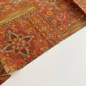 Spice Caravan #C 6.5x58 Vintage Silk Japanese Pongee Kimono Fabric TK24