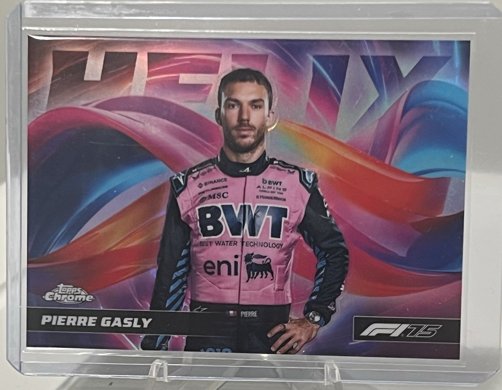 2025 Topps Chrome Pierre Gasly Helix SSP HLX-16 Formula 1 F1 Case Hit