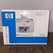 HP Photosmart 375 Digital Photo Inkjet Printer Compact Photo Printer 4x6 Photos