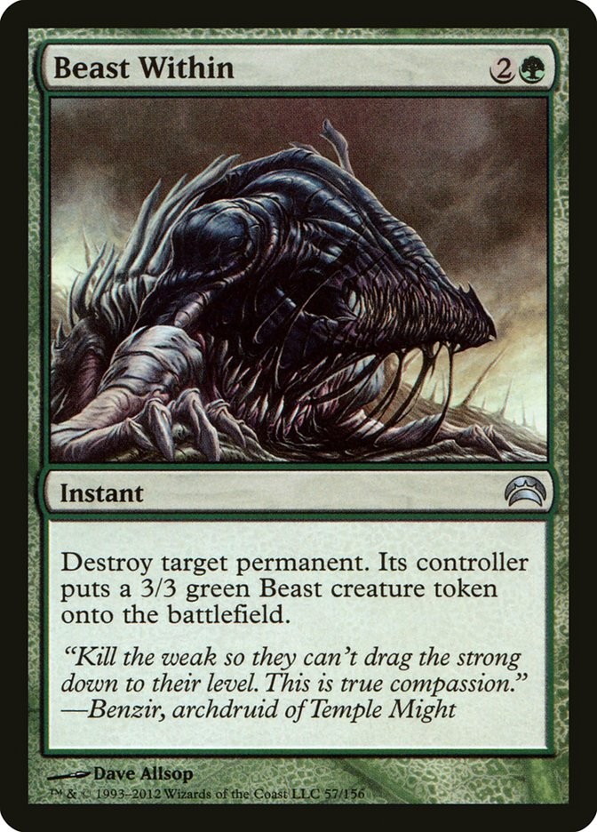 MTG Beast Within  - Planechase 2012 #057