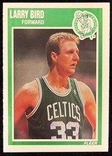 1989 Fleer Larry Bird #8 Boston Celtics