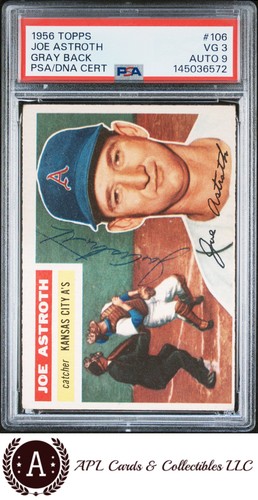 1956 Joe Astroth [Gray Back] #106
