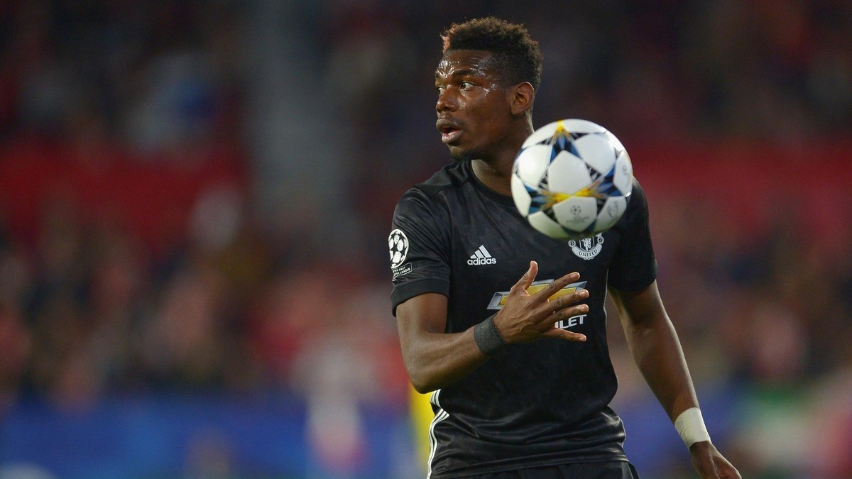 MENS POGBA #6 FC MANCHESTER UNITED 2017/2018 SOCCER FOOTBALL SHIRT