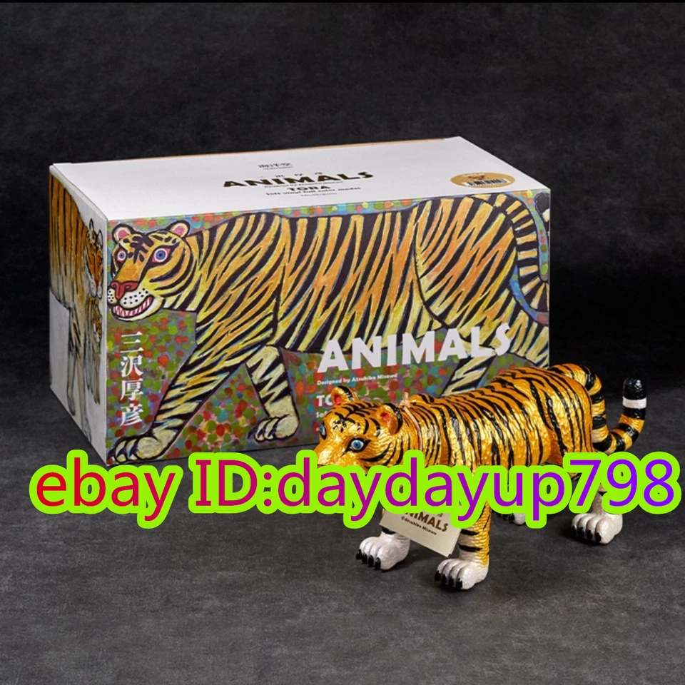 Фигурка Kaiyodo ANIMAL TORA от Misawa Atsuhiko золотистая версия ПВХ модель игрушка H23CM (9 дюймов) - Изображение 4 из 4