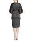 Theia Kimono Satin Cocktail Dress Women's