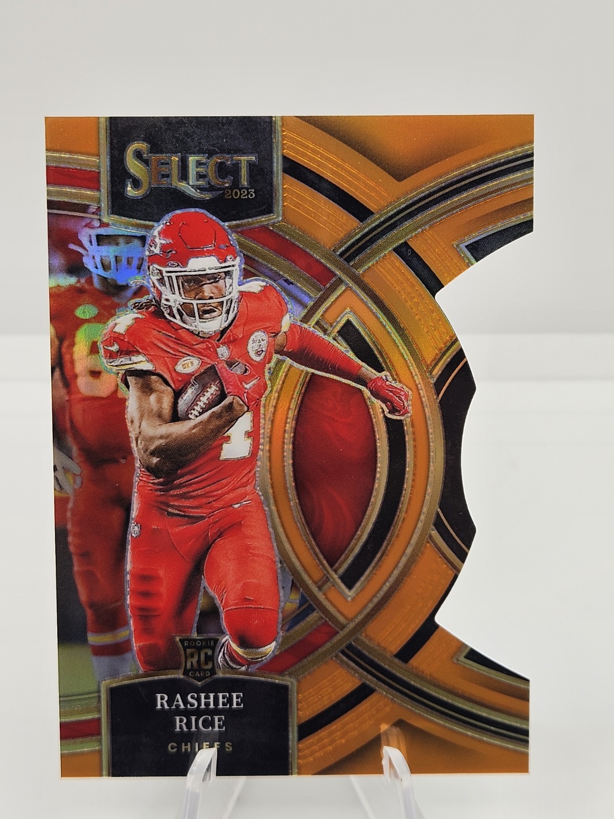 2023 Panini Select #132 Rashee Rice Premier Die Cut Orange Prizm /399 RC