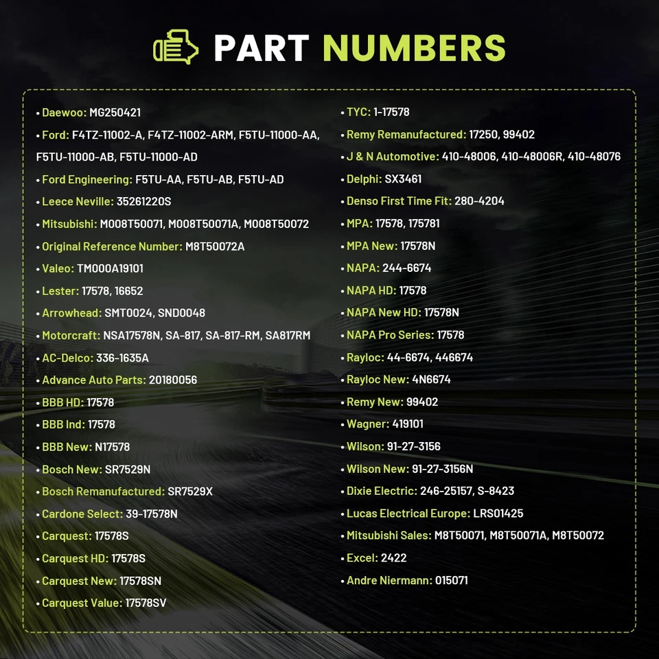 Starter Motor Fit 1994-2001 Ford F-250 F-350 F-450 F-550 Super Duty E-350 F-59 Foto 2 de 4