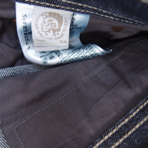 Mens Diesel SAFADO 0885K Stretch Slim Straight Blue Jeans W36 L34 - Picture 5 of 8