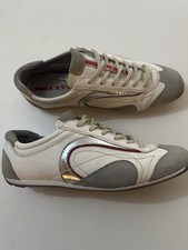 PRADA Ladies Trainers Size 38. UK Calzature Donna  Bianca Argentino.  