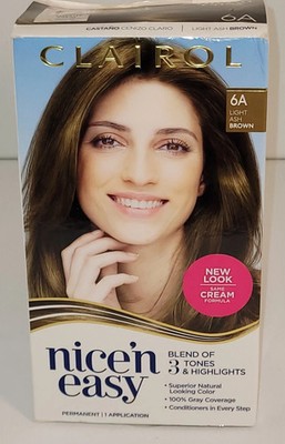 Clairol Nice 'N Easy Permanent 6A Light Ash Brown Hair Color