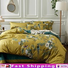 Premium Cotton Floral Duvet Cover Set Soft Aesthetic Bedding Set W/ Pillowcases