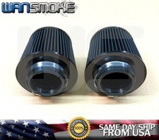 Twin Intake Dual High Flow Air Filter 3 76mm Cone Universal Turbo Pair K Twin Intake Dual High Flow Air Filter 3 76mm Cone Universal Turbo Pair K