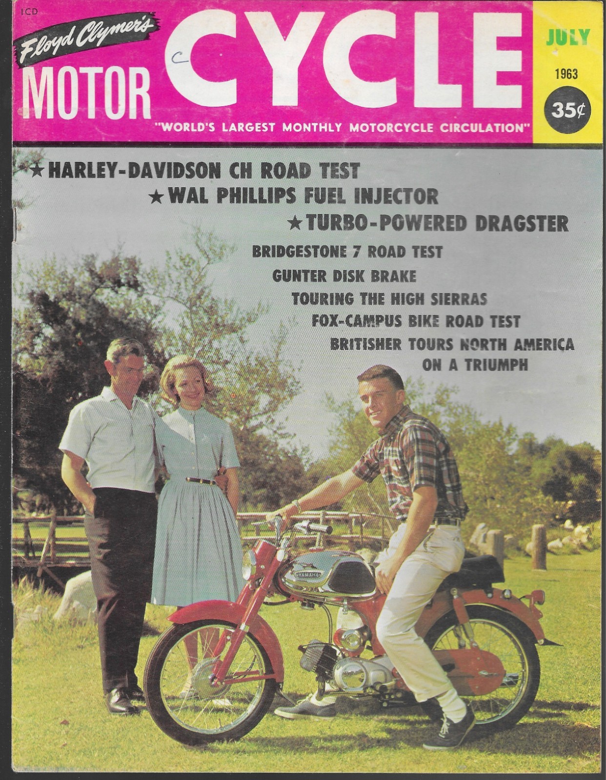 Floyd Clymer's Motor Cycle Magazine July 1963 (Vg) More In My Ebay Store