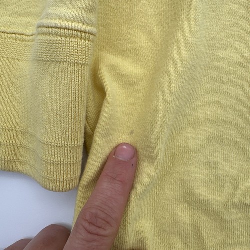 VTG Polo Ralph Lauren Rugby Shirt Size L Yellow Blue Golf Club Color Block 90s - Picture 8 of 16