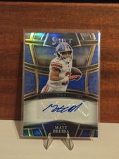 2022 Panini Select - Select Signatures Matt Breida #SSP-MTB Blue Prizm /99 (AU)