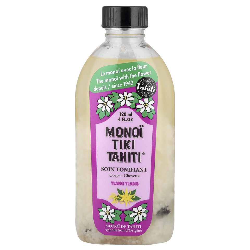 Monoi Tiare Tahiti Coconut Oil Ylang Ylang 4 fl oz 120 ml Not Tested on