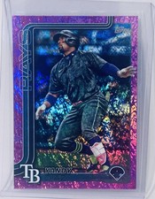 🔥⚾️ 2025 Topps Series 2 Yandy Diaz Purple Sandglitter Parallel # 402 Rays⚾️🔥