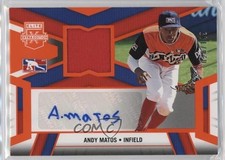 2023 Elite Extra Edition DPL Material Signatures Orange Andy Matos Auto 04tw