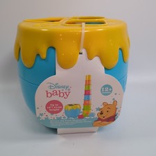 Disney Baby Winnie The Pooh Hunny Pot and Stacking Cups and 3 Pc Shape Sorter