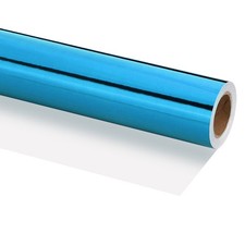 metallic packaging, 14x400 inches (32.8 feet), blue