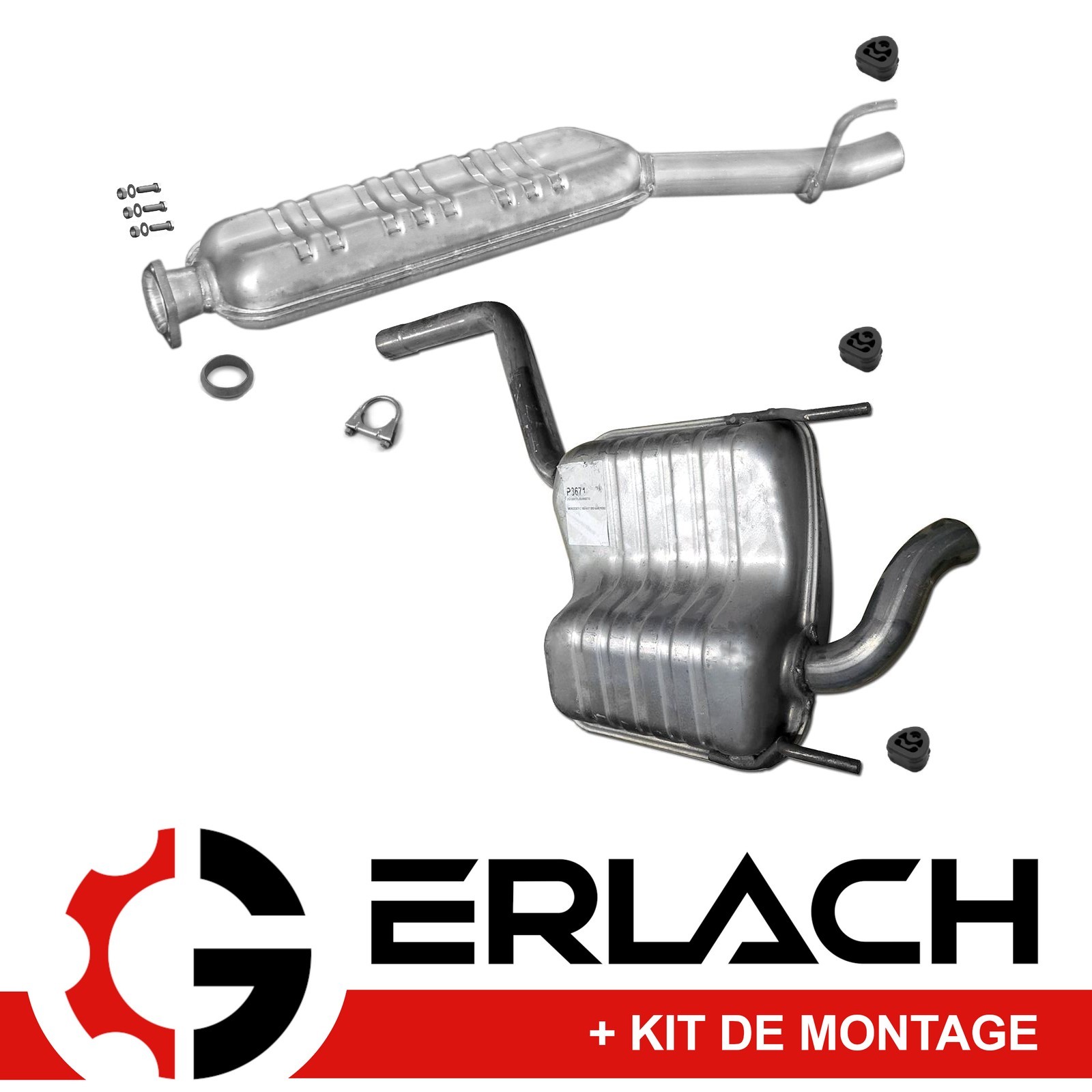 Échappement silencieux Mercedes C180 W202 résout le bruit au contrôle technique