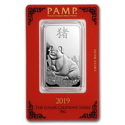 1 oz Silver Bar - PAMP Suisse (Year of the Pig) | eBay