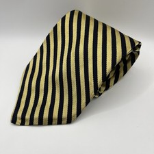 Brooks Basics Mens Multicolor Striped Tie Pure Silk 100 Made In U.S.A.